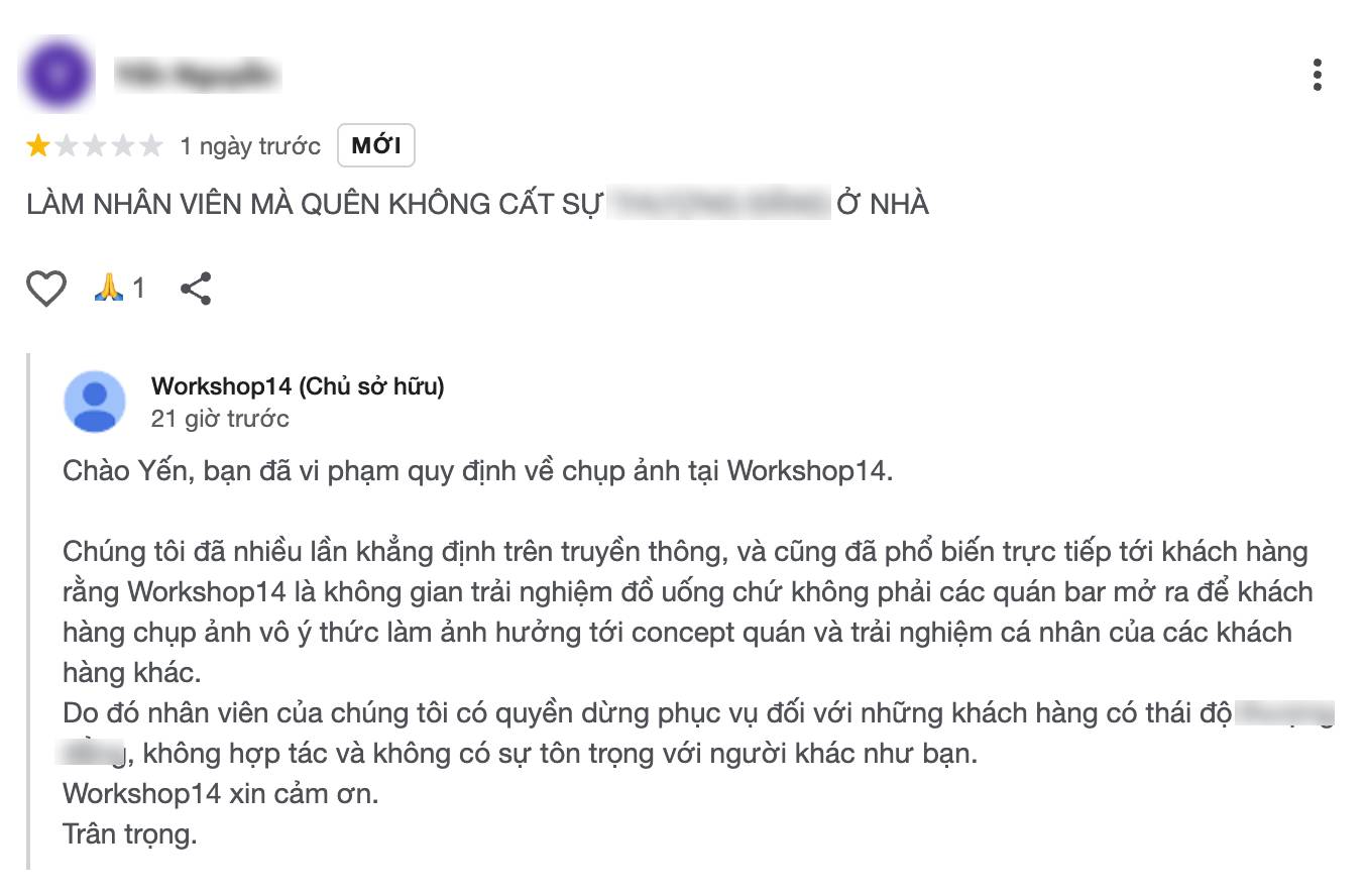 "Không được chụp ảnh" nên khách review 1 sao, quán rượu Hà Nội đáp trả: Chúng tôi không phù hợp với nhu cầu các bạn- Ảnh 3.