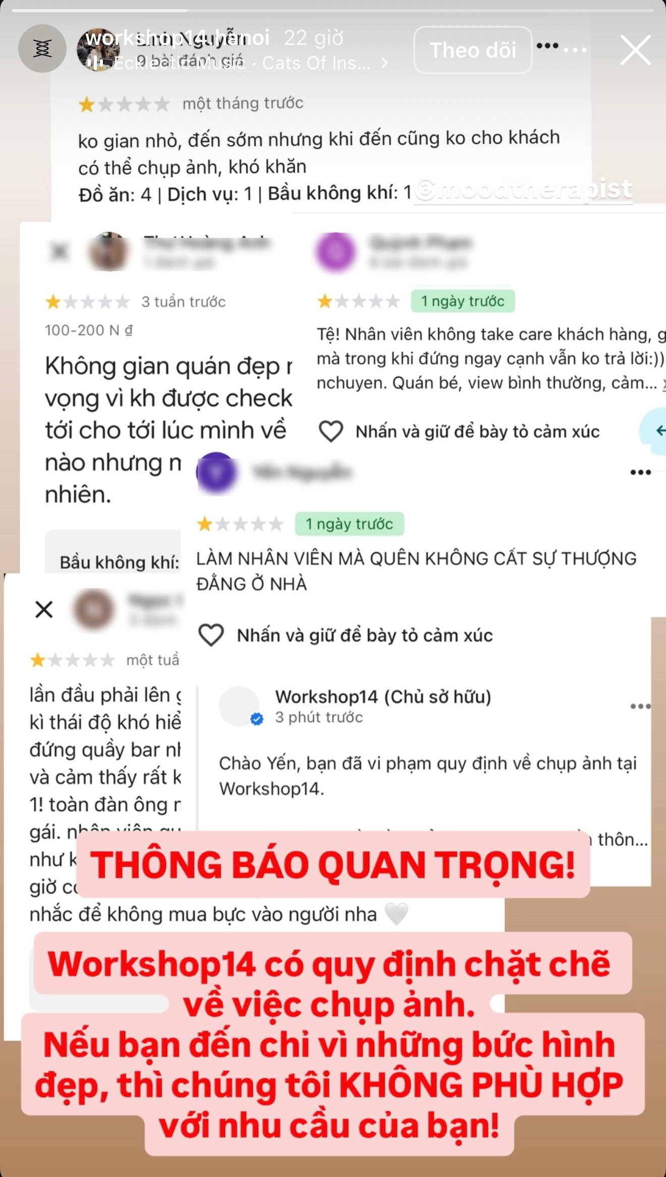 "Không được chụp ảnh" nên khách review 1 sao, quán rượu Hà Nội đáp trả: Chúng tôi không phù hợp với nhu cầu các bạn- Ảnh 1.