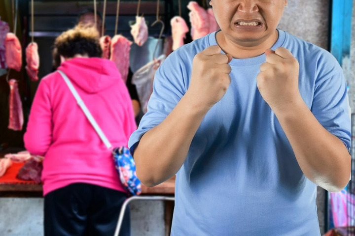 Thấy vợ được chủ cửa hàng bán thịt giảm giá, chồng nổi cơn ghen mù quáng- Ảnh 1.
