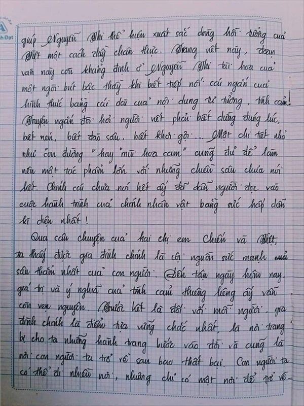 Nam sinh gây sốt với bài văn dài 18 trang, cô giáo đọc xong không biết phải phê gì vì quá xuất sắc!- Ảnh 14.