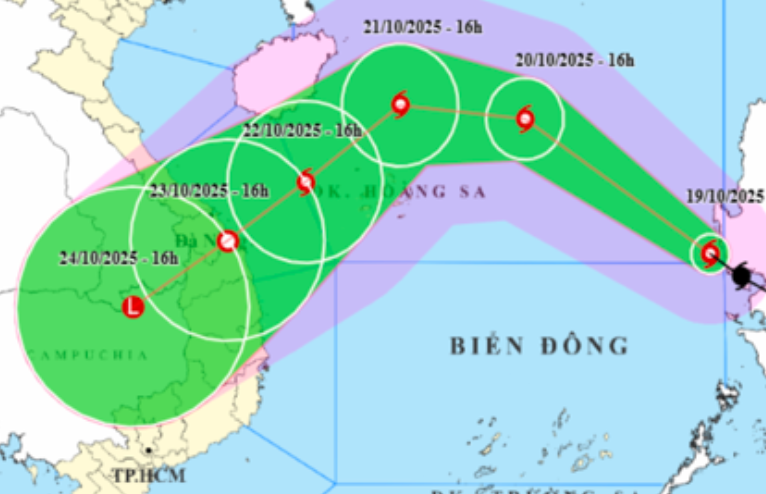 Bão Fengshen "Thần Gió" vào Biển Đông, khả năng mạnh lên cấp 11, giật cấp 13- Ảnh 1.