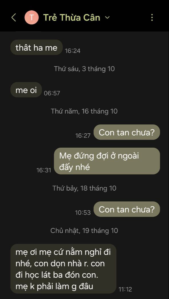 Tin nhắn nhỏ vụng về sáng cuối tuần trước ngày 20/10 của cậu con trai 10 tuổi- Ảnh 2.