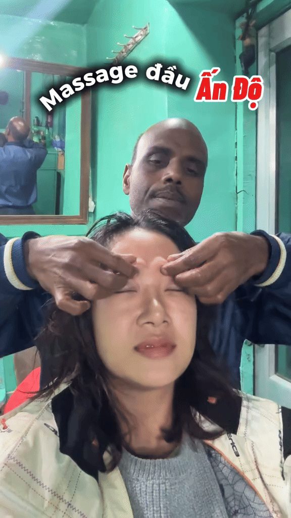 Gội đầu, massage cổ vai gáy ở Ấn Độ giá 45.000 đồng: Ở Việt Nam còn nghe tiếng "bốp, bốp"- Ảnh 3.