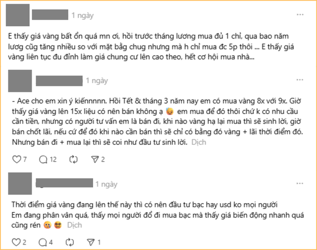 Người lương “tàm tạm” lúc giá vàng cao: Cả tháng không mua nổi nửa chỉ, canh giá làm gì cho nặng đầu?- Ảnh 1.