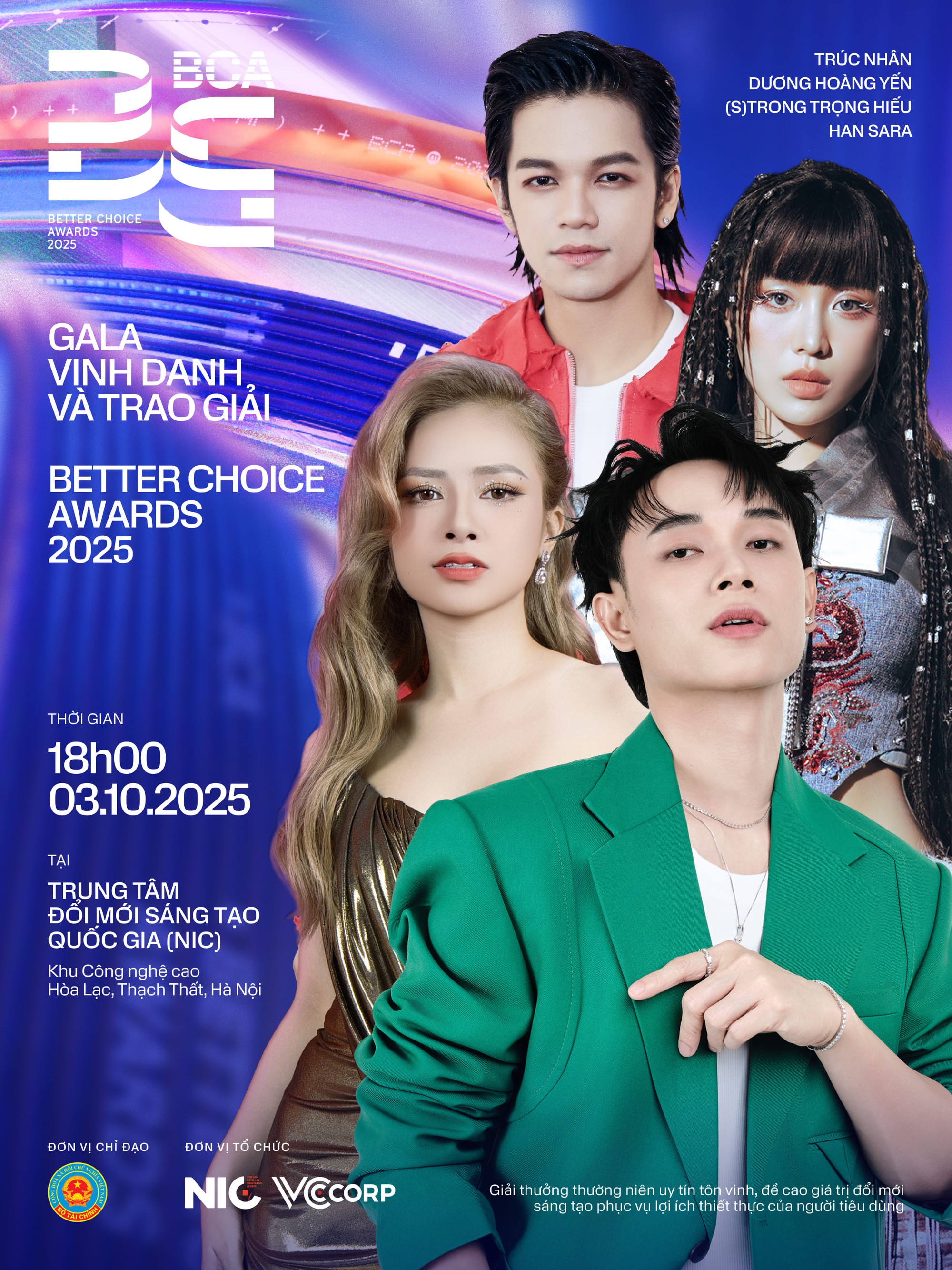 Better Choice Awards 2025 “chốt sổ” line-up: Trúc Nhân - (S)TRONG Trọng Hiếu mang loạt hit hứa hẹn bùng nổ sân khấu, có cả Chị Đẹp và Em Xinh tha hồ đọ visual!- Ảnh 1.