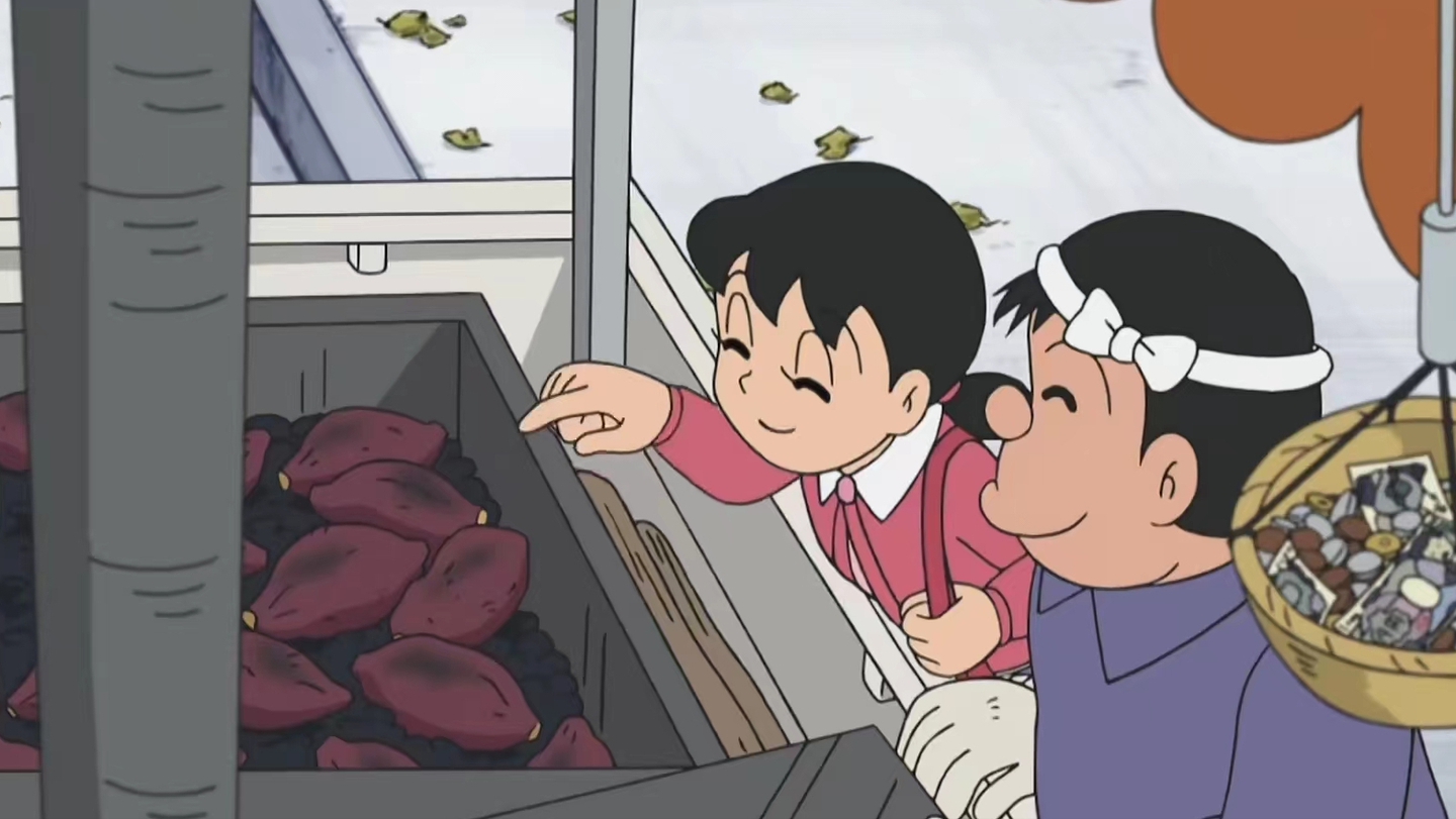 Tại sao Shizuka thích ăn khoai lang nướng nhưng luôn xấu hổ, giấu giếm sở thích này?- Ảnh 1.
