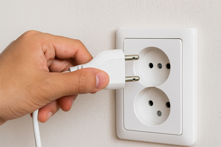 Lỗ tròn trên phích cắm điện để làm gì?- Ảnh 1.