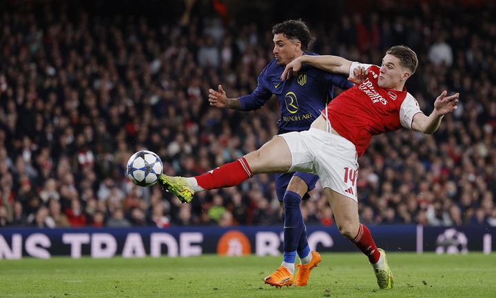 Gyokeres ghi cú đúp, Arsenal vùi dập Atletico Madrid trong 15 phút- Ảnh 1.