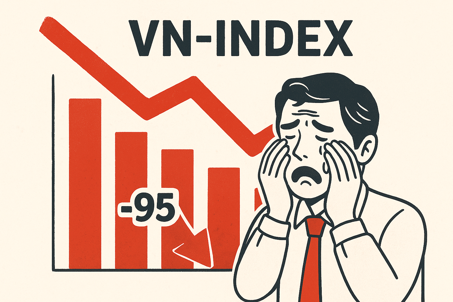 Chứng khoán tiếp tục giảm sau cú sập gần 100 điểm, tài khoản "bốc hơi" từng giờ- Ảnh 2. Chứng khoán tiếp tục giảm sau cú sập gần 100 điểm, tài khoản "bốc hơi" từng giờ- Ảnh 2.