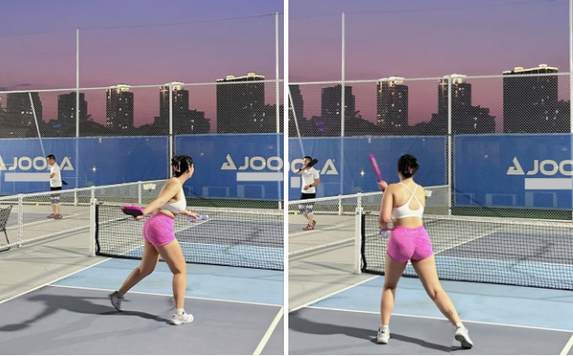 Bị mỉa mai vì trang phục nhạy cảm chơi pickleball, cô nàng 80kg đáp trả khiến đối phương 'đứng hình'
