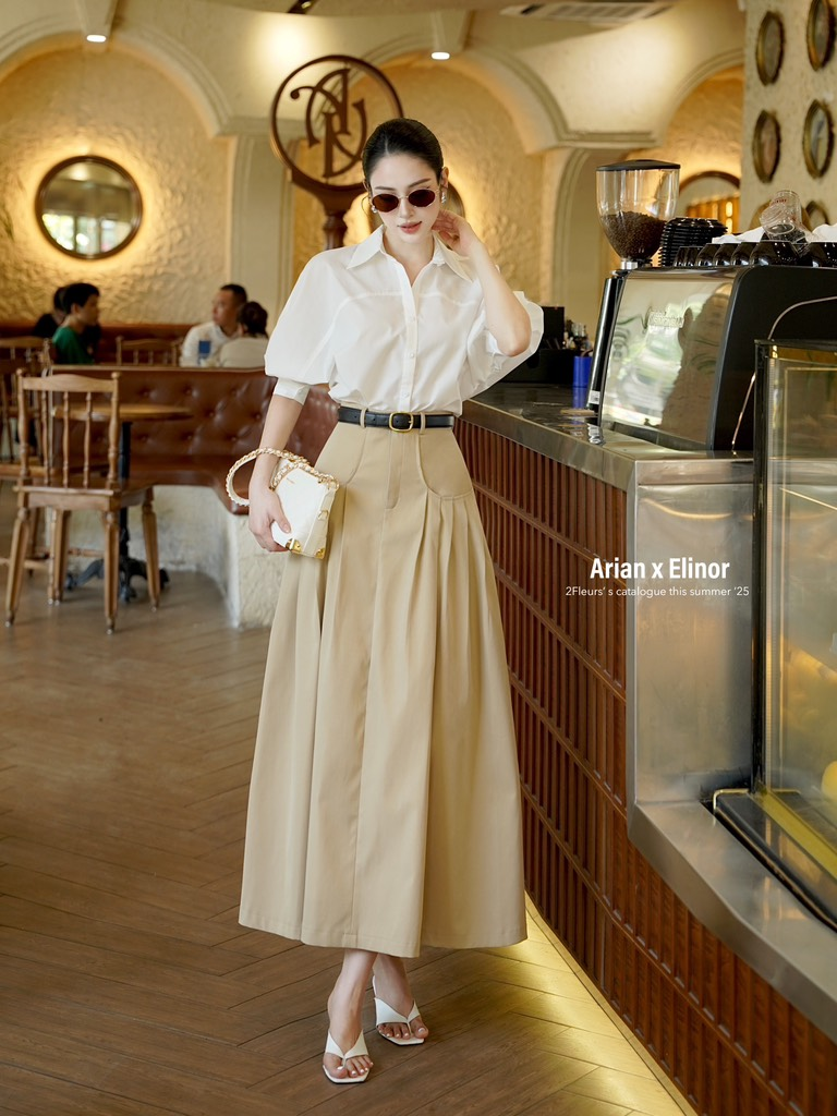 Chỉ với 2 mẫu sơ mi trắng giá chưa đến 500k, Huyền Lizzie tiếp tục làm 