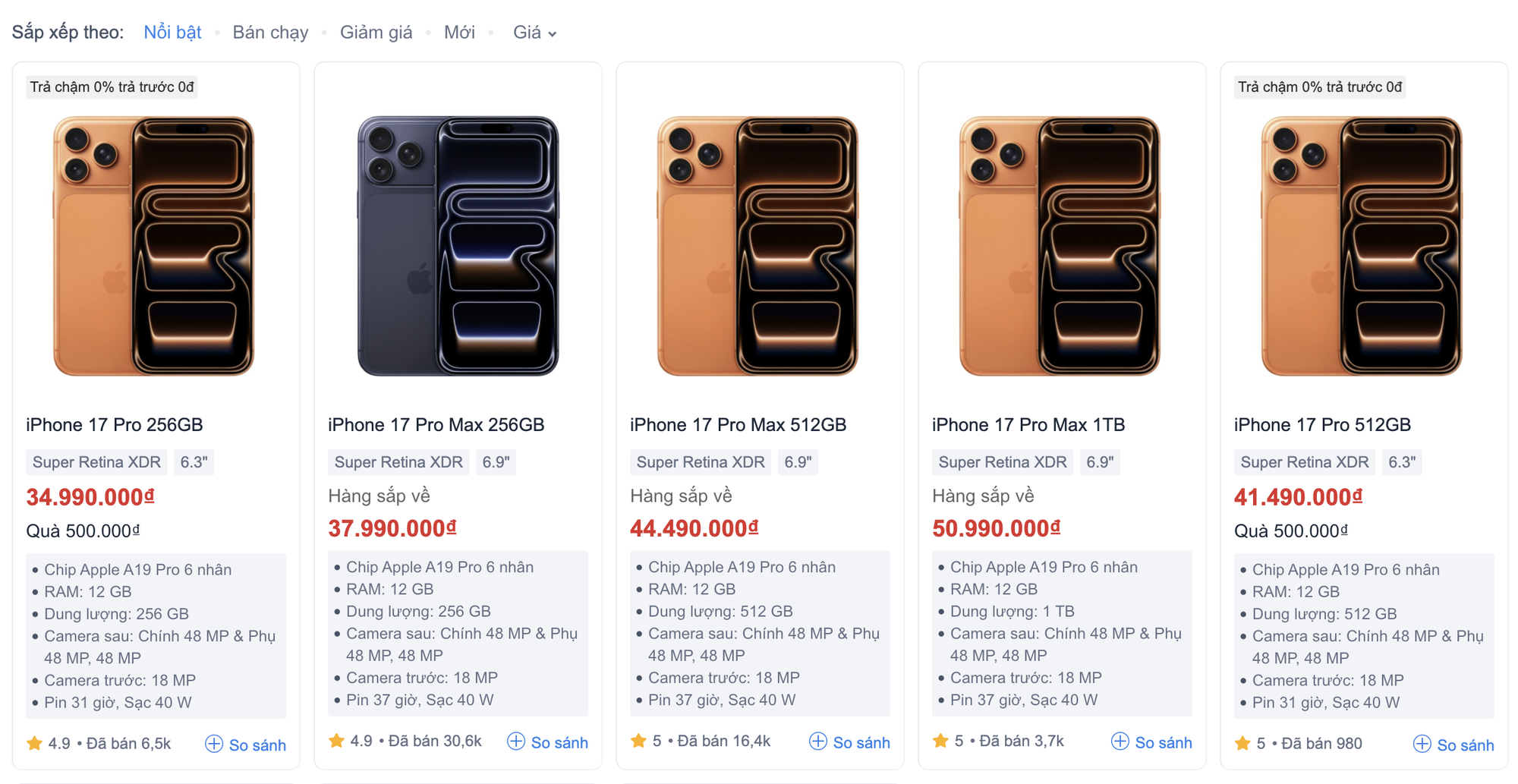 iPhone 17 đại thắng, phiên bản Pro Max vẫn “khan hàng” tại Việt Nam- Ảnh 2.
