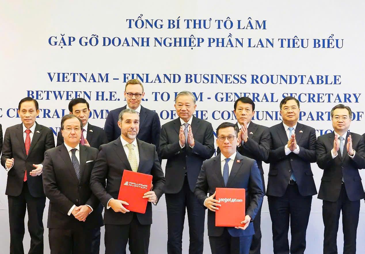 Vietjet ký thỏa thuận phát triển nguồn lực hàng không quốc tế, thúc đẩy hợp tác mới giữa Việt Nam và Phần Lan- Ảnh 1.