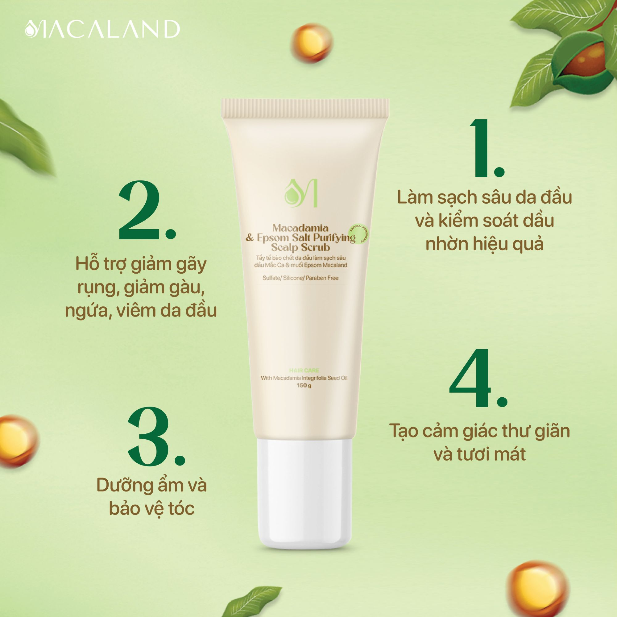 5 lọ tẩy da chết da đầu "made in Vietnam" giúp chân tóc sạch bong, chắc khỏe từ gốc- Ảnh 5.