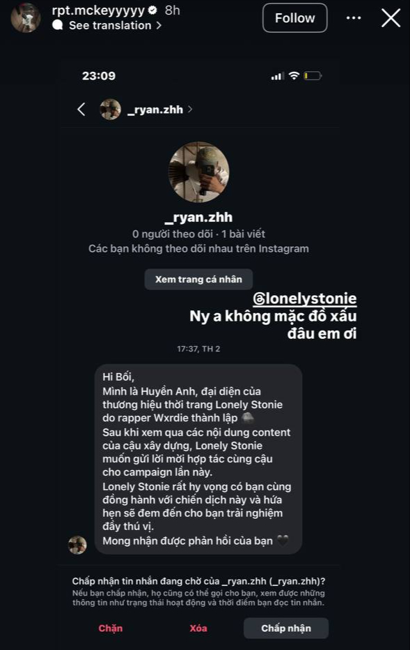 Local brand của Wxrdie xin lỗi sau khi bị MCK chê xấu- Ảnh 5.