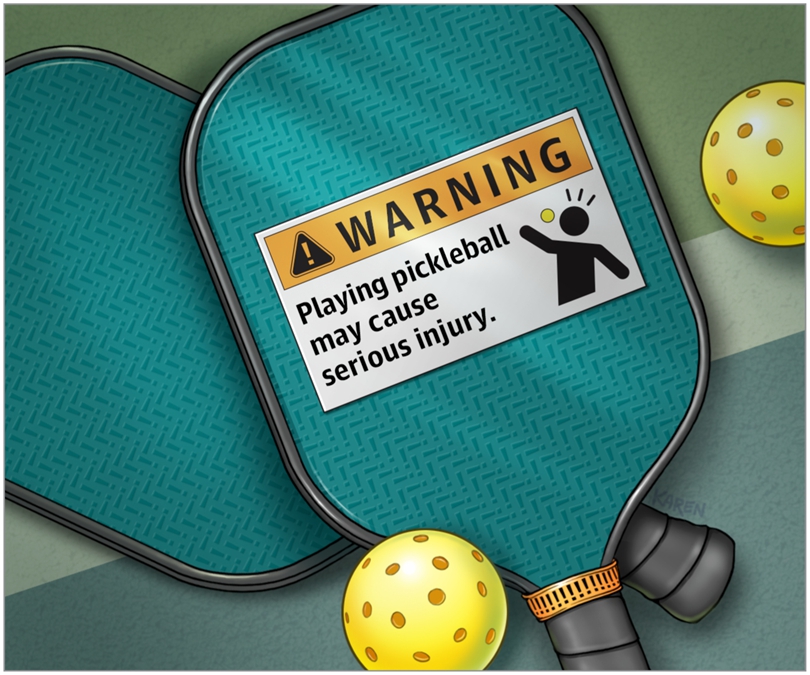 Đánh pickleball trúng mắt khiến nhiều người mất thị lực tạm thời- Ảnh 1. Đánh pickleball trúng mắt khiến nhiều người mất thị lực tạm thời- Ảnh 1.