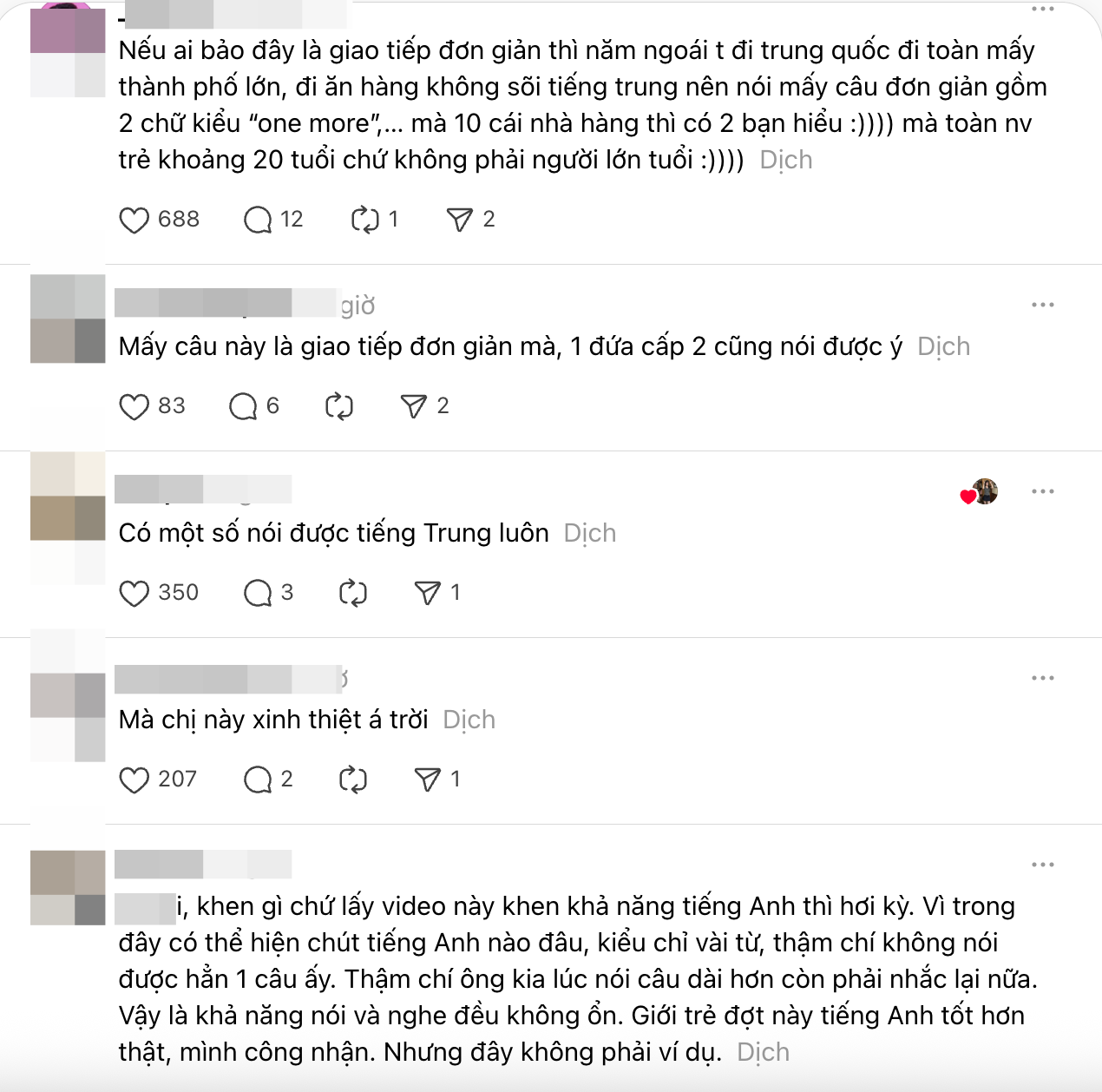 Màn nói tiếng Anh của 1 nàng thơ với khách Trung Quốc bỗng bị "mổ xẻ"- Ảnh 3.