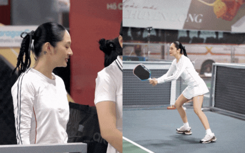 Chi Pu khoe vòng 1 cực bốc, Hiền Hồ vén váy thi đấu hừng hực trên sân pickleball- Ảnh 3. Chi Pu khoe vòng 1 cực bốc, Hiền Hồ vén váy thi đấu hừng hực trên sân pickleball- Ảnh 3.