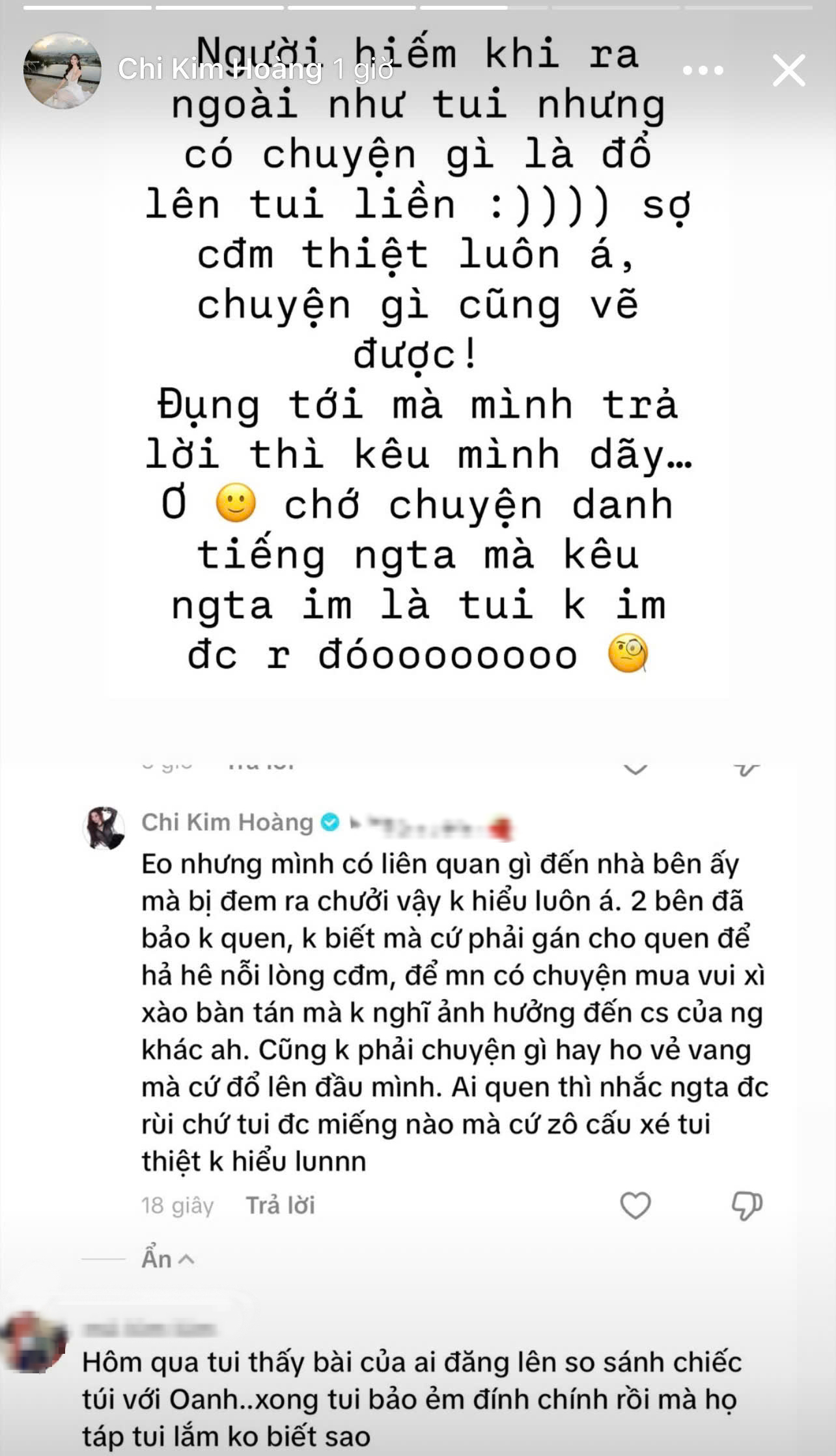 Á hậu Việt bức xúc khi bị nhắc đến cạnh Phương Oanh- Ảnh 1. Á hậu Việt bức xúc khi bị nhắc đến cạnh Phương Oanh- Ảnh 1.