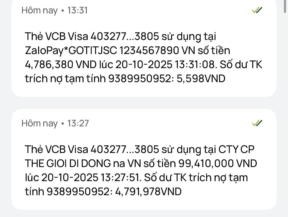 Thêm chiêu lừa đảo mới nhắm đến khách hàng Vietcombank, đã có người mất hơn 100 triệu đồng- Ảnh 1. Thêm chiêu lừa đảo mới nhắm đến khách hàng Vietcombank, đã có người mất hơn 100 triệu đồng- Ảnh 1.