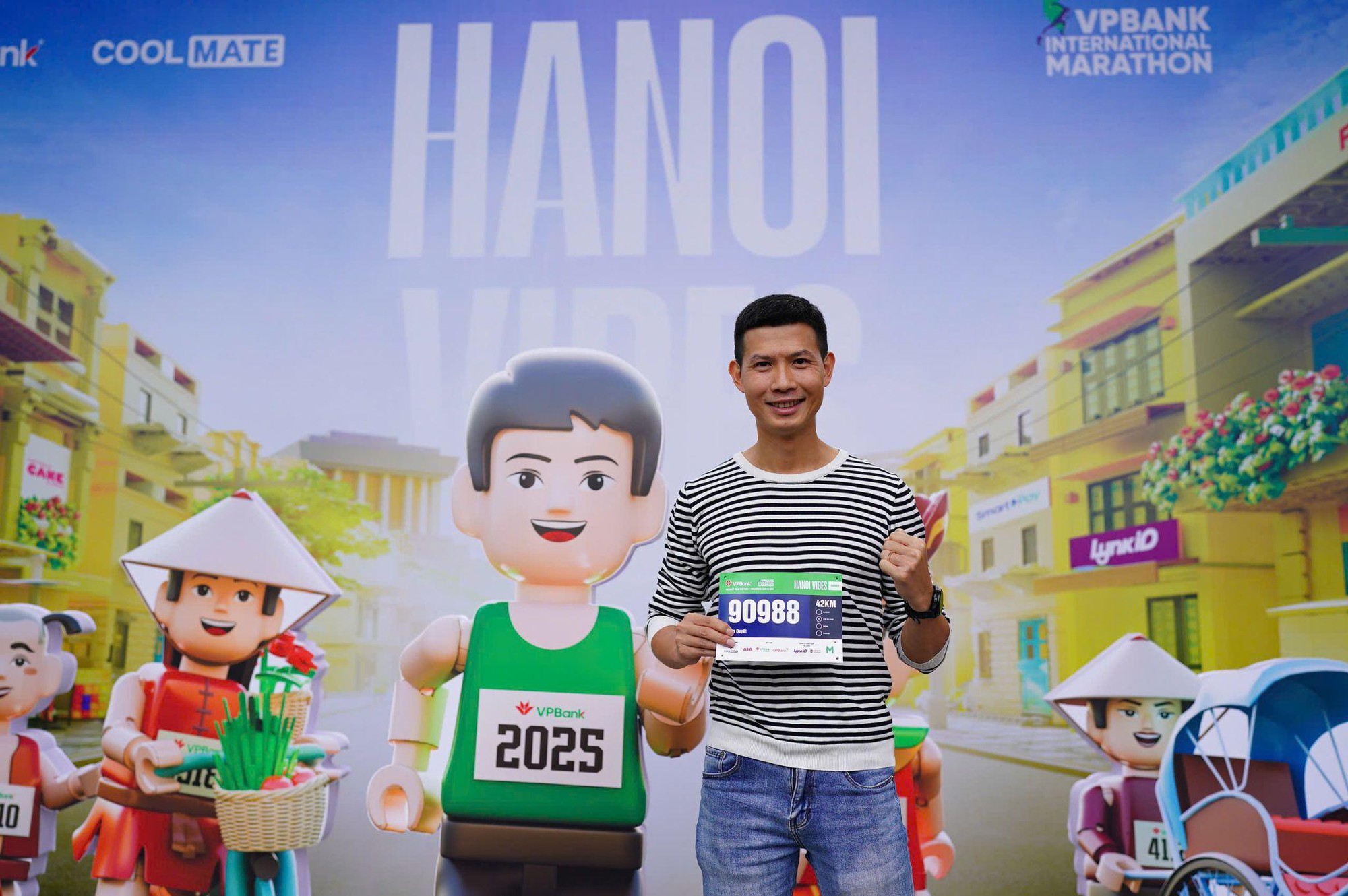 Dàn trai xinh, gái đẹp, người nổi tiếng tụ hội tại VPBank Hanoi International Marathon 2025- Ảnh 2.
