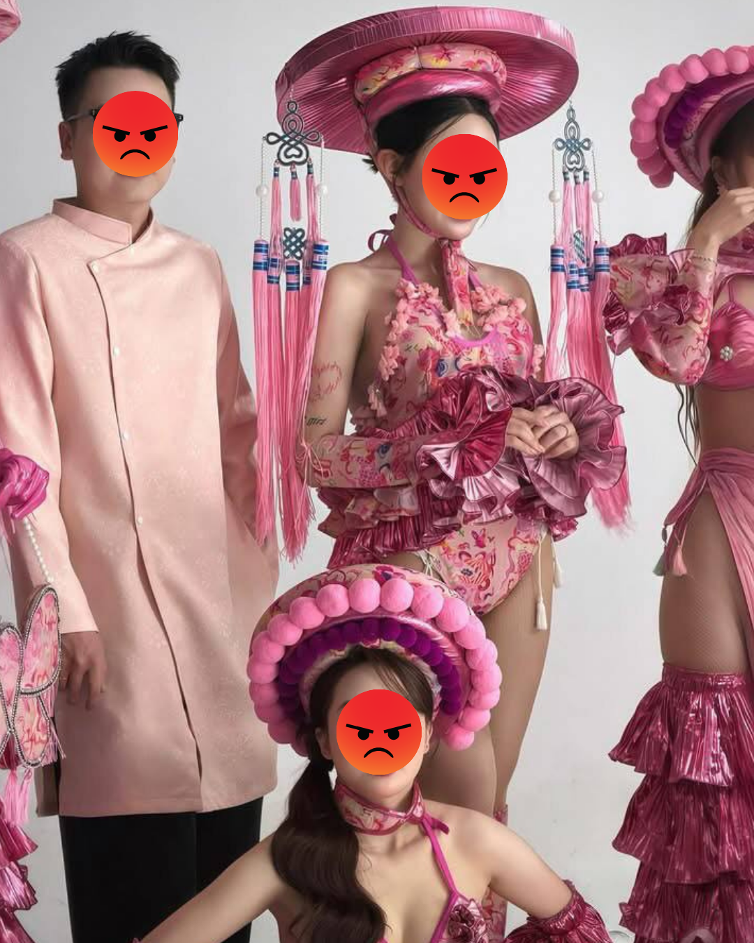 Cả MXH phẫn nộ: Đồ truyền thống bị nhóm người trẻ biến tấu quá phản cảm!- Ảnh 1. Cả MXH phẫn nộ: Đồ truyền thống bị nhóm người trẻ biến tấu quá phản cảm!- Ảnh 1.