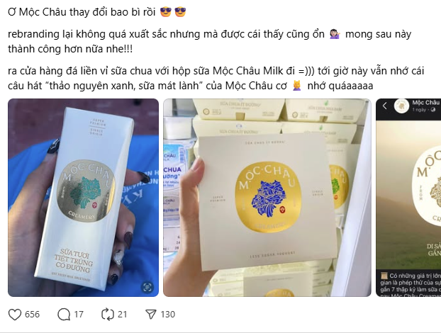 Sữa Mộc Châu thay đổi logo lạ quá- Ảnh 3. Sữa Mộc Châu thay đổi logo lạ quá- Ảnh 3.
