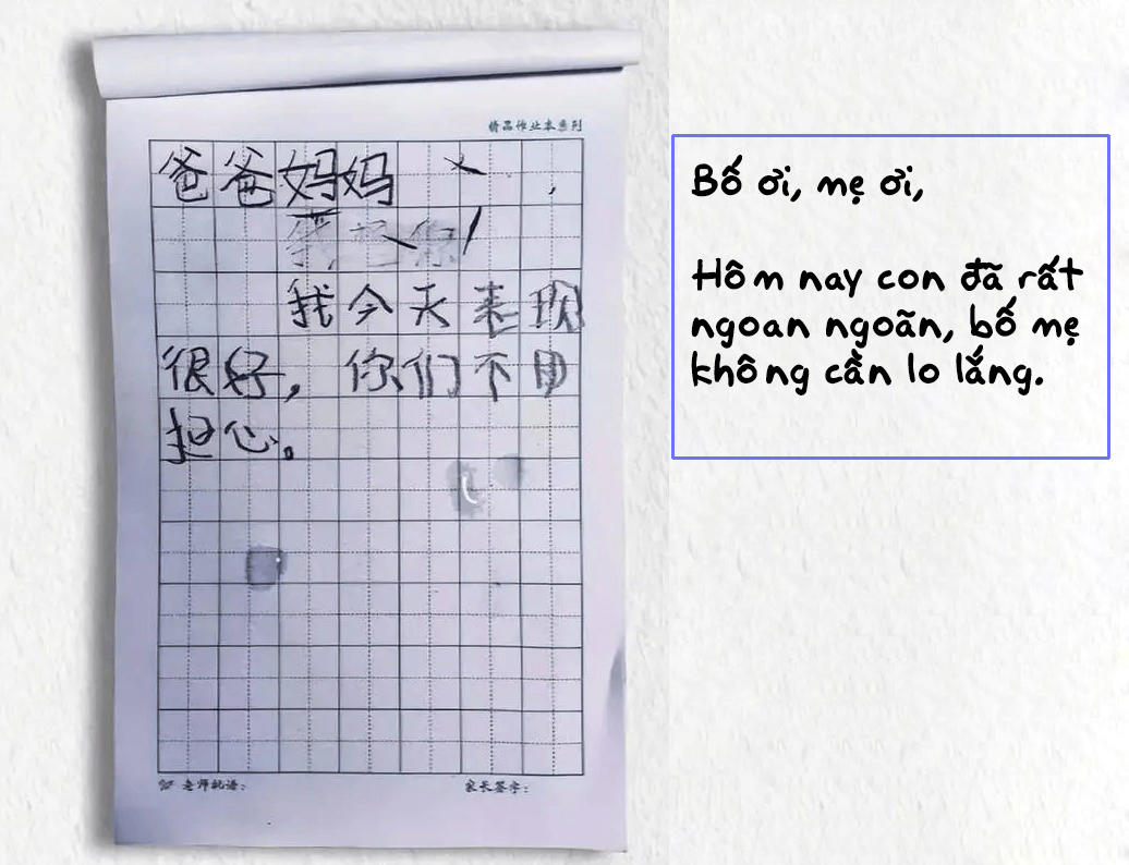 Bài văn 17 chữ của cô bé lớp 2 viral khắp nơi, 4 chữ bị em gạch đi khiến giáo viên bật khóc ngay khi chấm điểm- Ảnh 1. Bài văn 17 chữ của cô bé lớp 2 viral khắp nơi, 4 chữ bị em gạch đi khiến giáo viên bật khóc ngay khi chấm điểm- Ảnh 1.