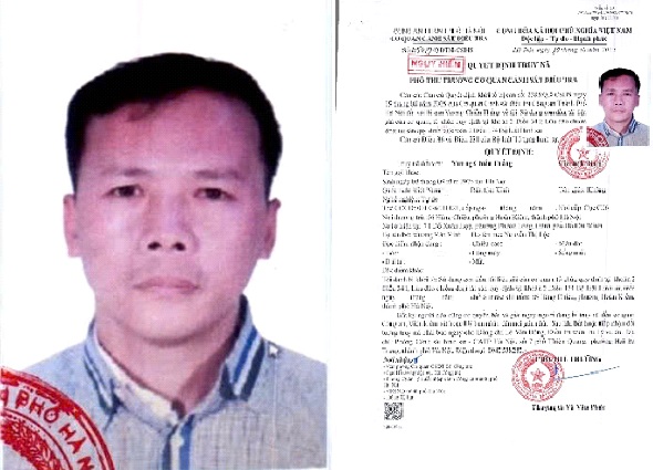 Truy nã Vương Chiến Thắng- Ảnh 1. Truy nã Vương Chiến Thắng- Ảnh 1.