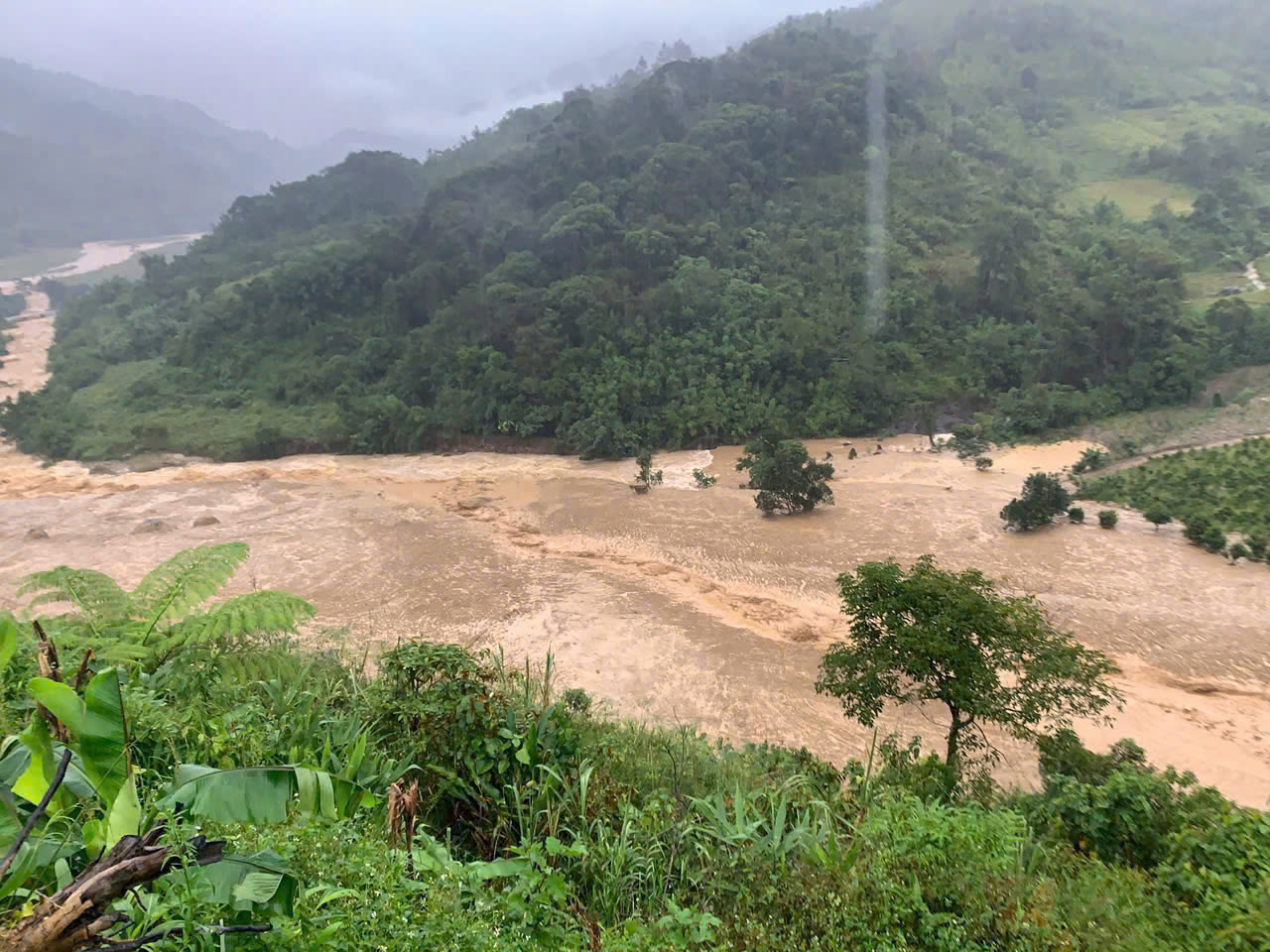 Sau tiếng động lớn, hàng ngàn khối đất đá từ 1 quả đồi ở Quảng Ngãi "rơi như mưa"- Ảnh 1. Sau tiếng động lớn, hàng ngàn khối đất đá từ 1 quả đồi ở Quảng Ngãi "rơi như mưa"- Ảnh 1.