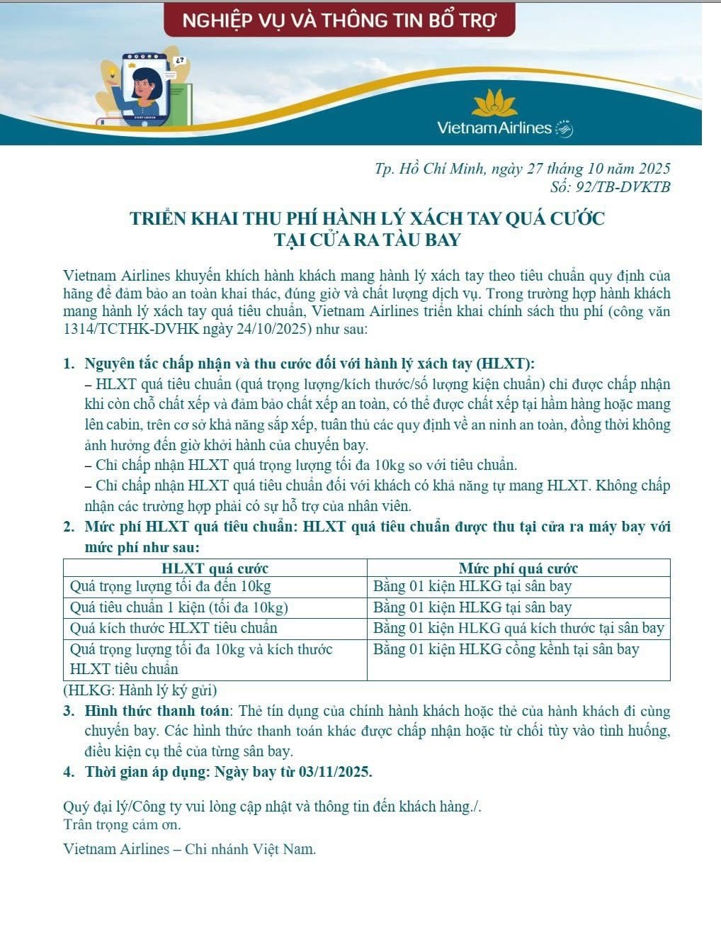 Sắp bay Vietnam Airlines phải lưu ý điều này: Nếu quên, một khoản phí lên tới 600.000 đồng sẽ chờ bạn ngay tại cửa ra máy bay- Ảnh 2. Sắp bay Vietnam Airlines phải lưu ý điều này: Nếu quên, một khoản phí lên tới 600.000 đồng sẽ chờ bạn ngay tại cửa ra máy bay- Ảnh 2.