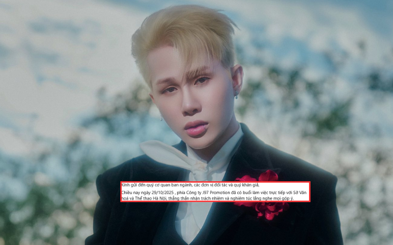 Jack xin lỗi vụ hát nhạc phản cảm chưa được kiểm duyệt: Đã làm việc trực tiếp với Sở VHTT Hà Nội- Ảnh 1. Jack xin lỗi vụ hát nhạc phản cảm chưa được kiểm duyệt: Đã làm việc trực tiếp với Sở VHTT Hà Nội- Ảnh 1.