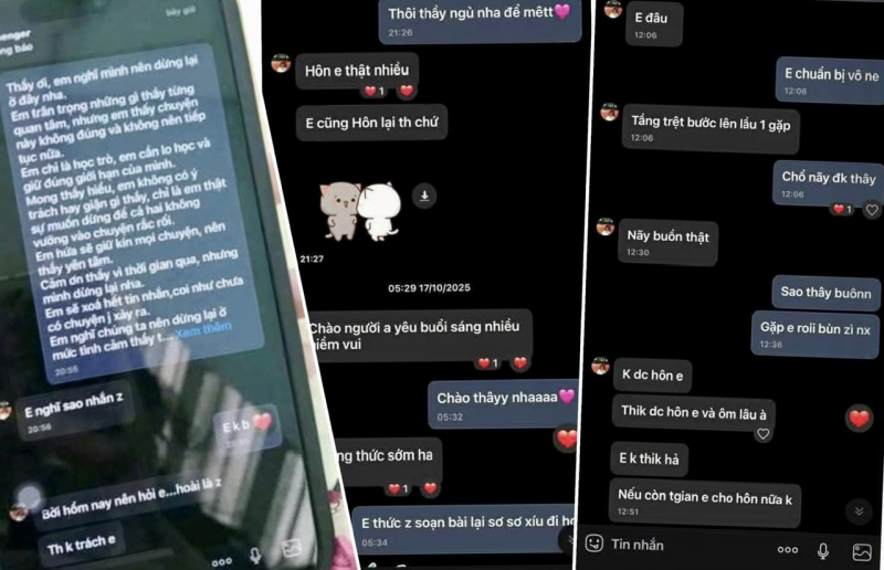 Vụ phụ huynh lao vào đánh thầy giáo: Hé lộ tin nhắn "thân mật" thầy gửi cho nữ sinh lớp 10- Ảnh 1. Vụ phụ huynh lao vào đánh thầy giáo: Hé lộ tin nhắn "thân mật" thầy gửi cho nữ sinh lớp 10- Ảnh 1.