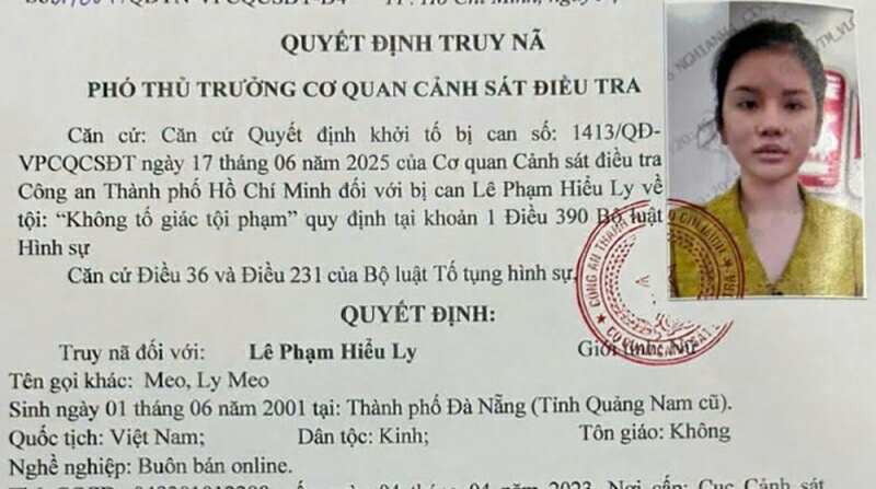 Truy nã hot girl Ly “Meo” sinh năm 2001- Ảnh 2.