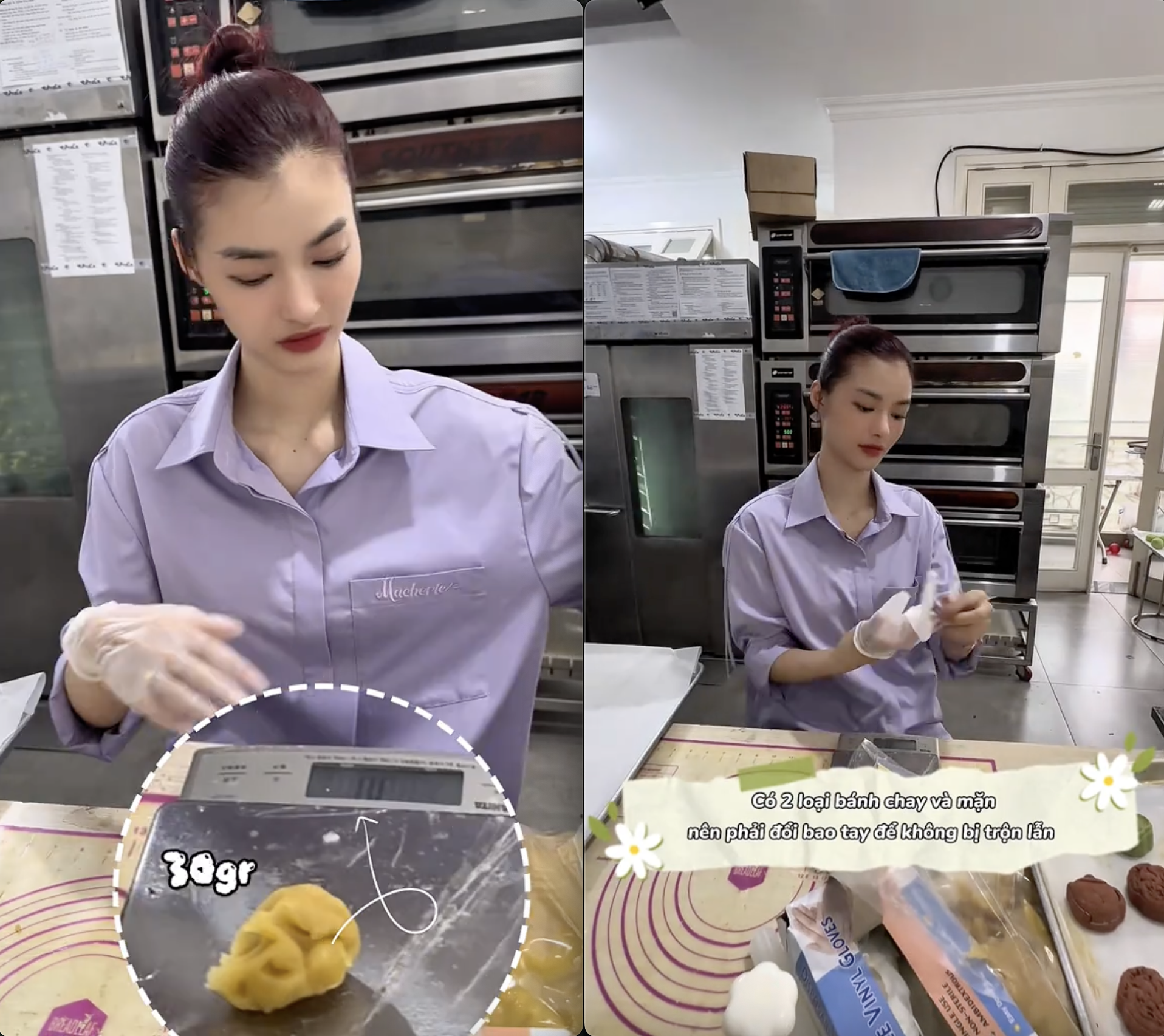Dân mạng phát bực khi nhìn Á hậu Kiều Loan làm bánh Trung thu!- Ảnh 1.