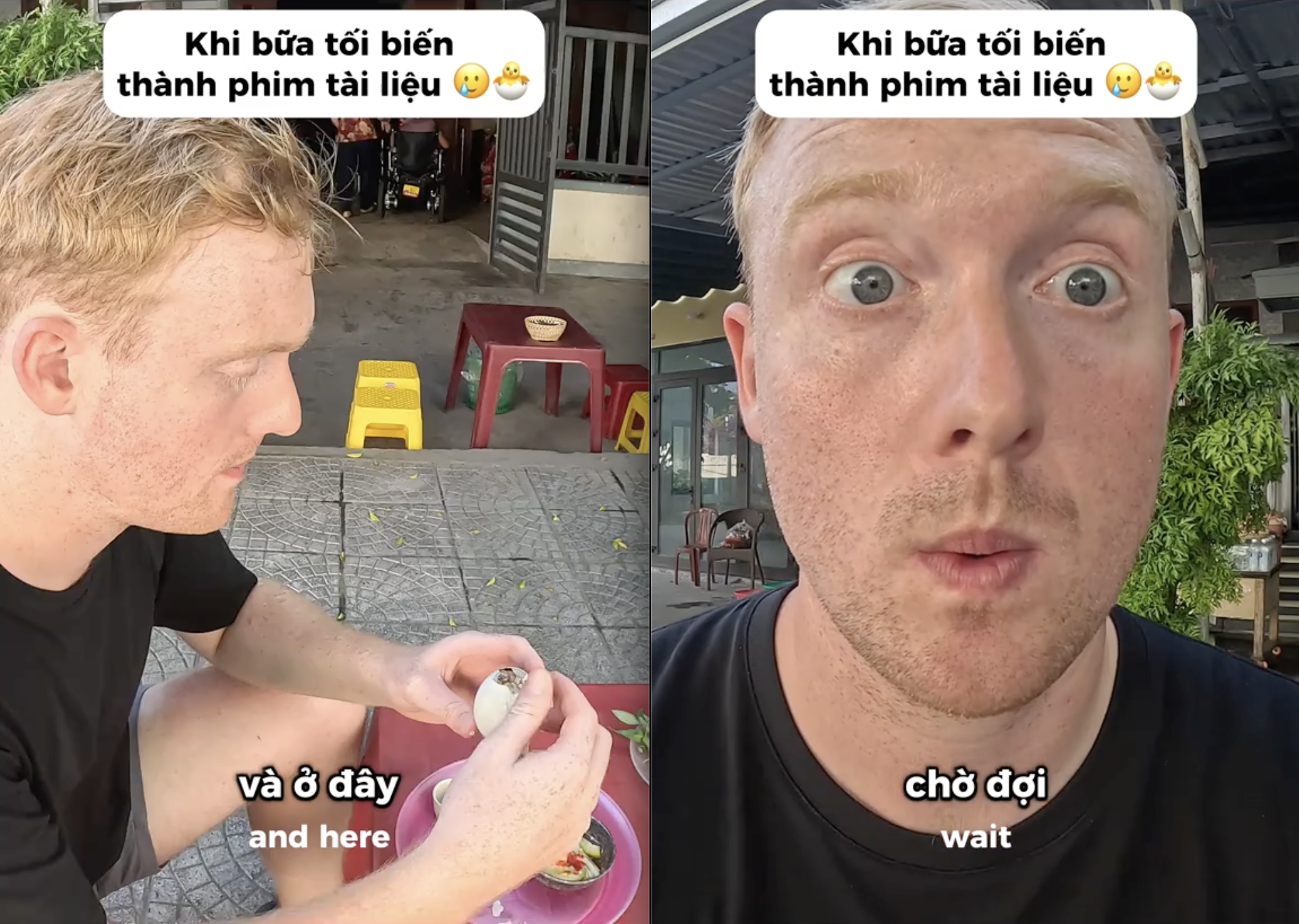 Khách Tây hết hồn khi ăn tối ở Việt Nam: "Bữa tối đang nhìn tôi"!- Ảnh 1.