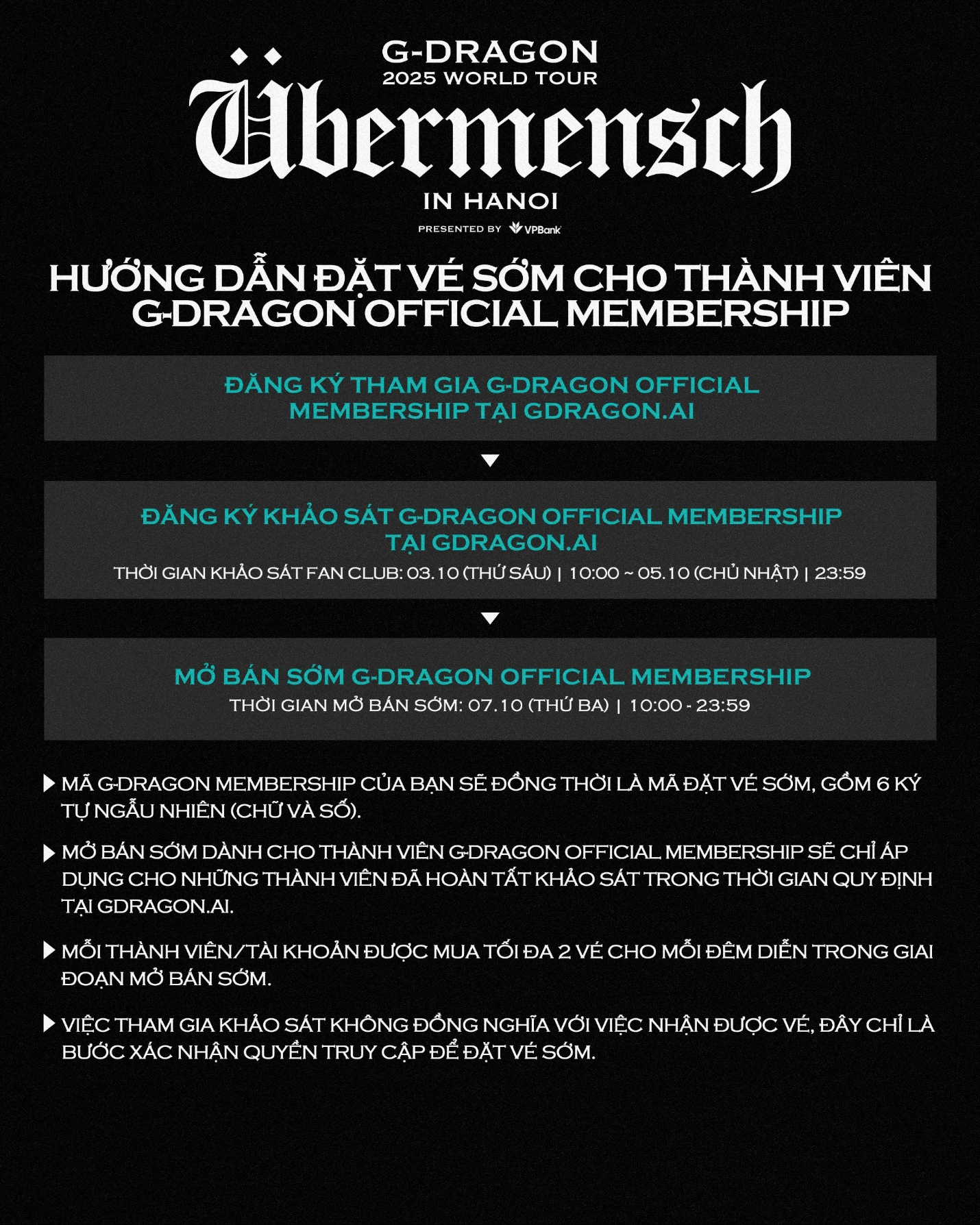 G-DRAGON 2025 WORLD TOUR [Übermensch] biểu tượng toàn cầu chính thức trở lại với chuyến lưu diễn được mong chờ bậc nhất tại các thành phố lớn- Ảnh 5.