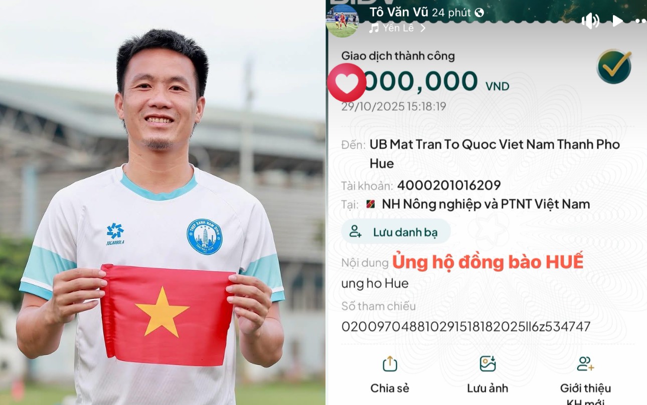 Ấm lòng tình đồng bào: Quang Hải, Duy Mạnh và dàn cầu thủ Việt ủng hộ bà con vùng lũ- Ảnh 3.