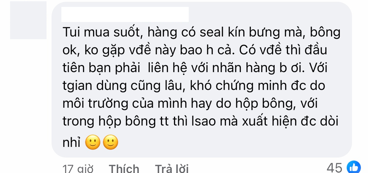 Toàn cảnh vụ bông tẩy trang có dòi mua trên livestream Hannah Olala- Ảnh 7. Toàn cảnh vụ bông tẩy trang có dòi mua trên livestream Hannah Olala- Ảnh 7.