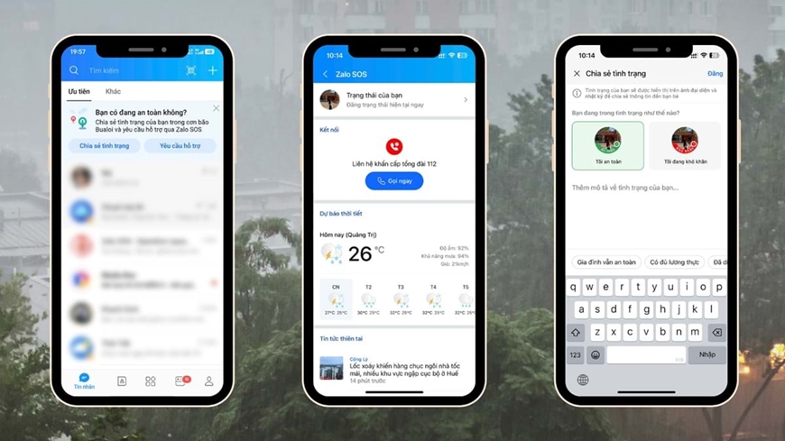 Thông báo khẩn: Người dân ở những khu vực mưa lớn và lũ lụt mở Zalo và cập nhật càng sớm càng tốt- Ảnh 1. Thông báo khẩn: Người dân ở những khu vực mưa lớn và lũ lụt mở Zalo và cập nhật càng sớm càng tốt- Ảnh 1.