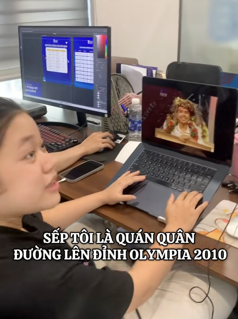 Phản ứng sốc của cô gái khi biết sếp mình chính là... Quán quân Olympia: Quả này đố dám cãi!- Ảnh 1. Phản ứng sốc của cô gái khi biết sếp mình chính là... Quán quân Olympia: Quả này đố dám cãi!- Ảnh 1.