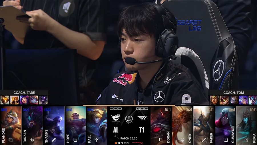 T1 vào Bán kết CKTG 2025 sau trận đấu siêu căng thẳng, kéo dài kỷ lục vô tiền khoáng hậu- Ảnh 1. T1 vào Bán kết CKTG 2025 sau trận đấu siêu căng thẳng, kéo dài kỷ lục vô tiền khoáng hậu- Ảnh 1.