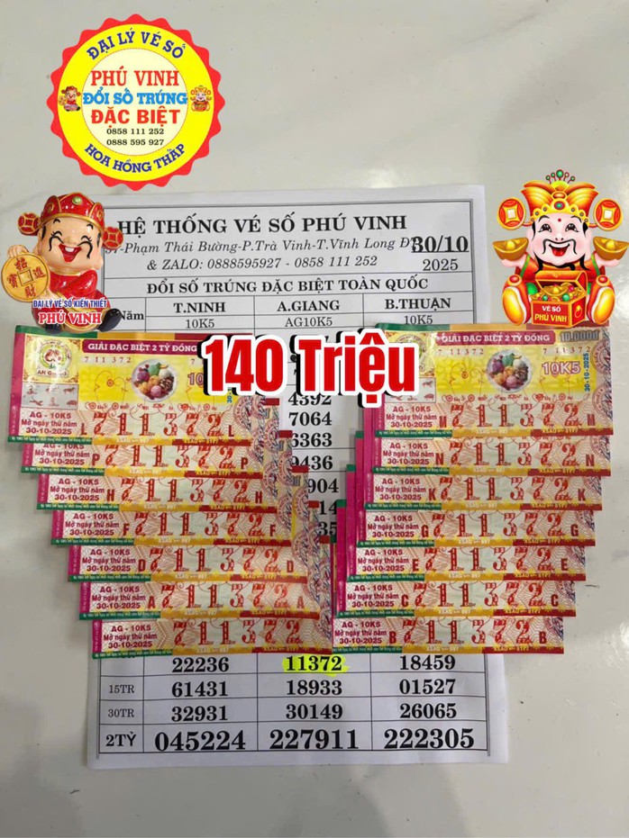 Xổ số miền Nam: Sáng sớm 31-10, lộ diện thêm nhiều người trúng độc đắc- Ảnh 3. Xổ số miền Nam: Sáng sớm 31-10, lộ diện thêm nhiều người trúng độc đắc- Ảnh 3.