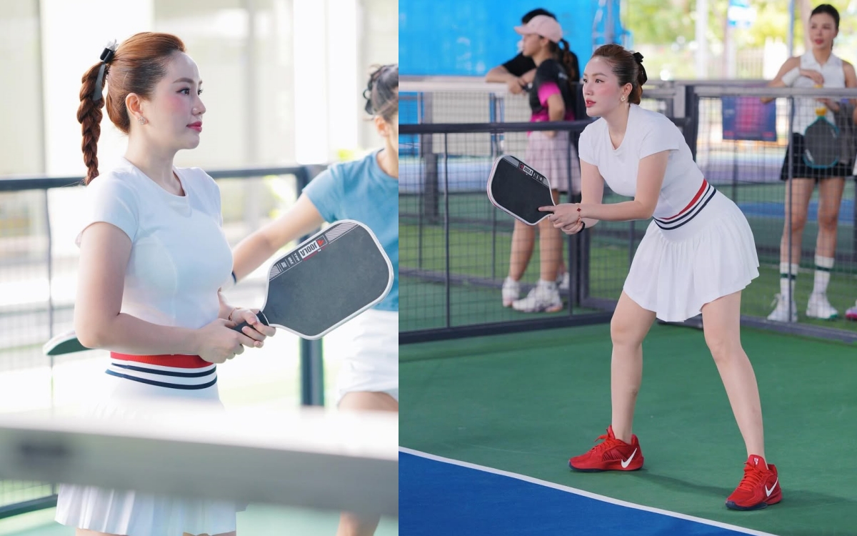 Không phải trang phục, đây mới là "vũ khí" giúp Bảo Thy nổi bật trên sân pickleball- Ảnh 3.