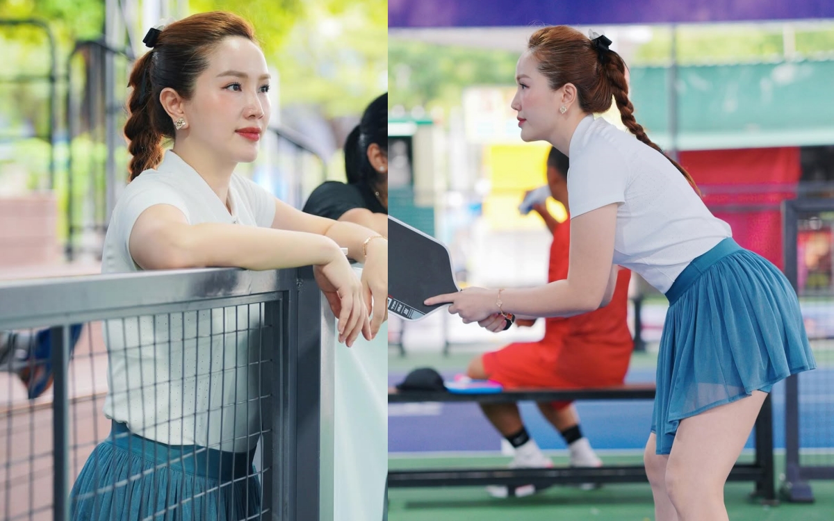 Không phải trang phục, đây mới là "vũ khí" giúp Bảo Thy nổi bật trên sân pickleball- Ảnh 4.
