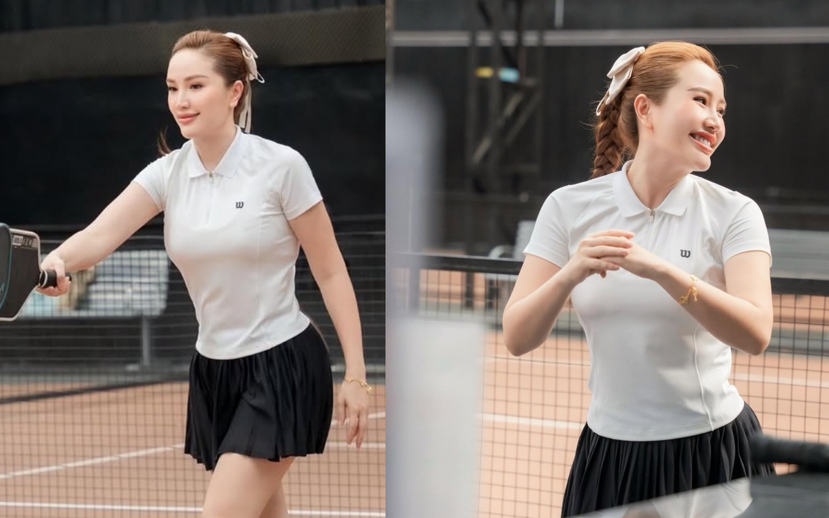Không phải trang phục, đây mới là "vũ khí" giúp Bảo Thy nổi bật trên sân pickleball- Ảnh 6.
