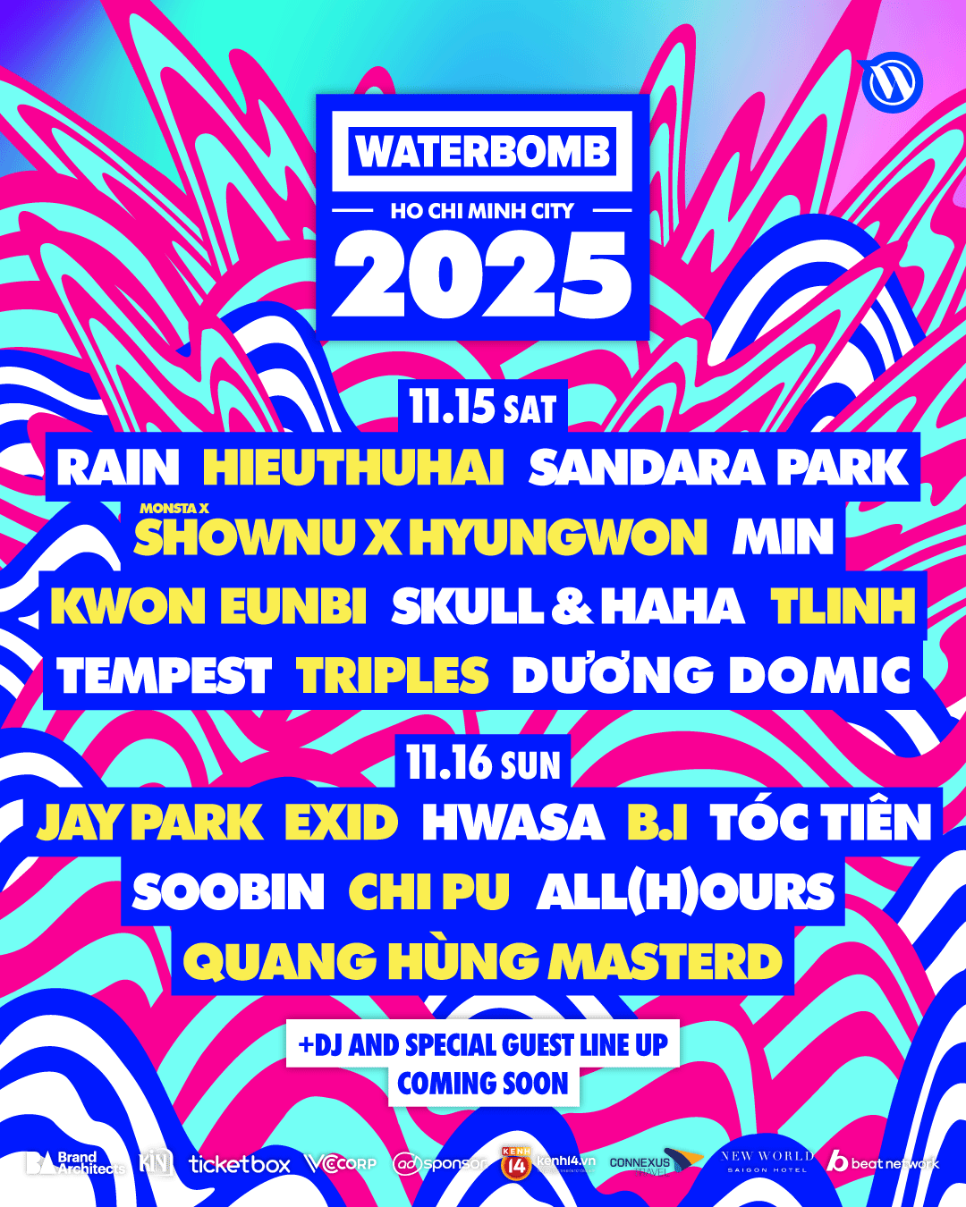 Chi Pu - Tóc Tiên đọ visual khét lẹt, Kwon Eunbi và Jay Park bùng nổ cùng full line-up WATERBOMB HỒ CHÍ MINH CITY 2025- Ảnh 1.