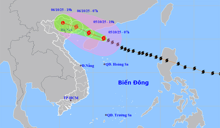 Bão số 11 Matmo đang ở giai đoạn mạnh nhất, từ tối nay ảnh hưởng đến Đông Bắc Bộ- Ảnh 1.