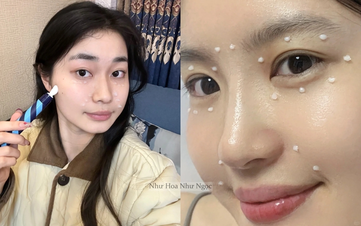 Cách dùng kem dưỡng mắt kiểu"chấm chi chít" đang khiến cả mạng xã hội học theo- Ảnh 1.