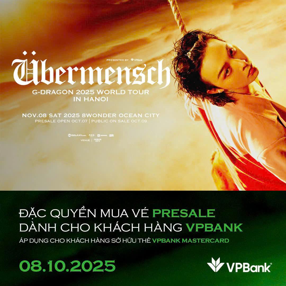 Sở hữu thẻ VPBank MasterCard – nắm trọn “át chủ bài” trong cuộc đua săn vé G-DRAGON- Ảnh 1.